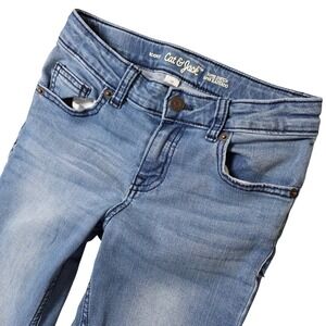 Cat & Jack Bootcut Jeans Girls 12 Slim Blue Super Stretch Casual Pants Good